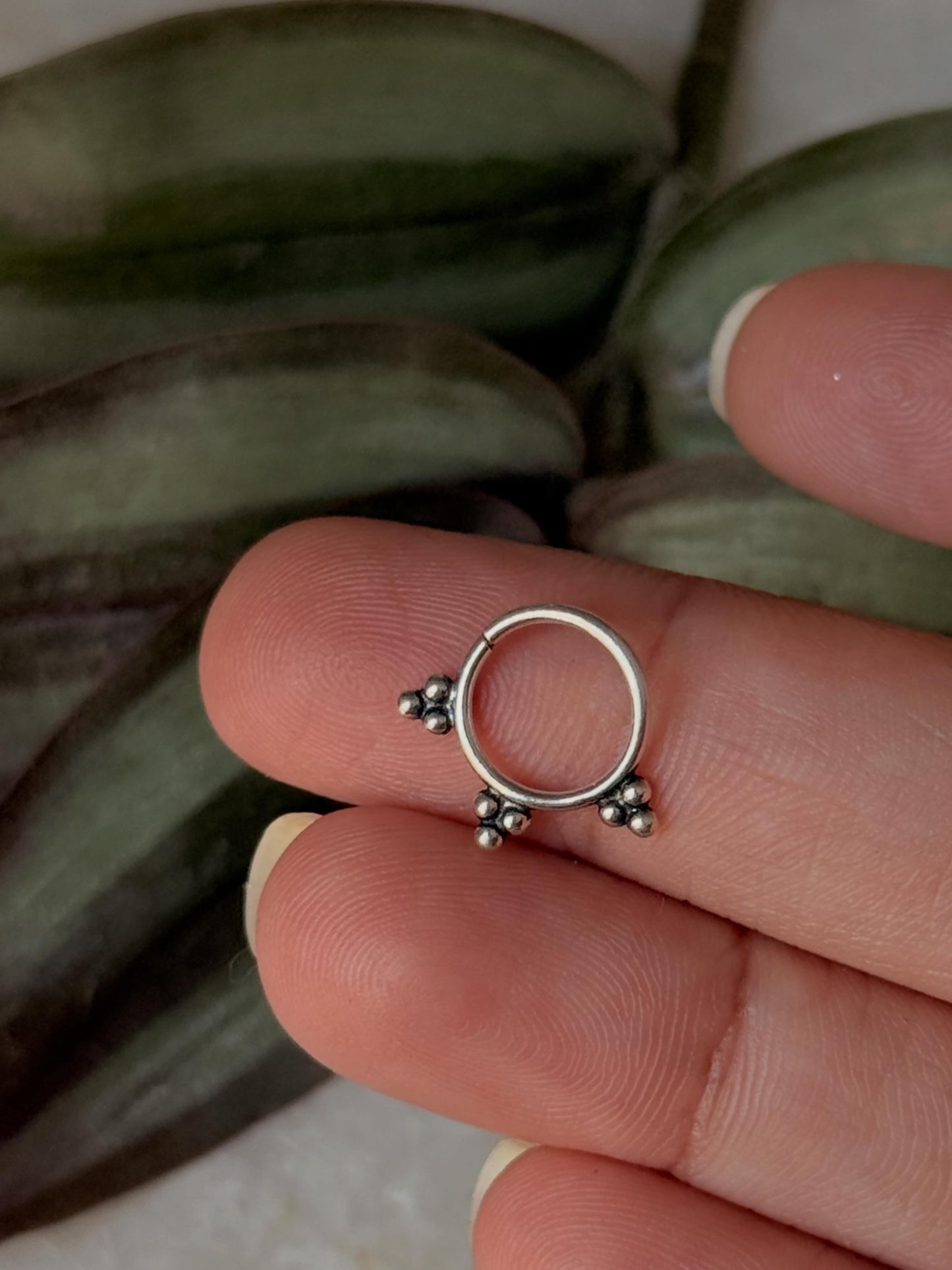 925 Sterling Silver Tribal Septum Pierced- Teen Teekona Rawa