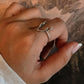 Antler 2 silver ring featuring bold and distinctive antler details.