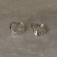 925 Sterling Silver V hammered Sleek Toe Ring