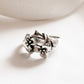 Elegant Flower Bouquet Ring in Silver