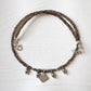 Smokey Quartz 3MM-4MM Faceted Tribal Handcrafted 925 Sterling Silver Boho Necklace
