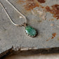925 Sterling Silver Green Aventurine Faceted Oval Boho Handcrafted One of a Kind Pendant