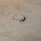 925 Sterling Silver Dalmatian Jasper Crystal - Silver balls Wire Wrapped Handcrafted Ring