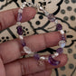  Mystical amethyst moon charm bracelet in 925 silver  