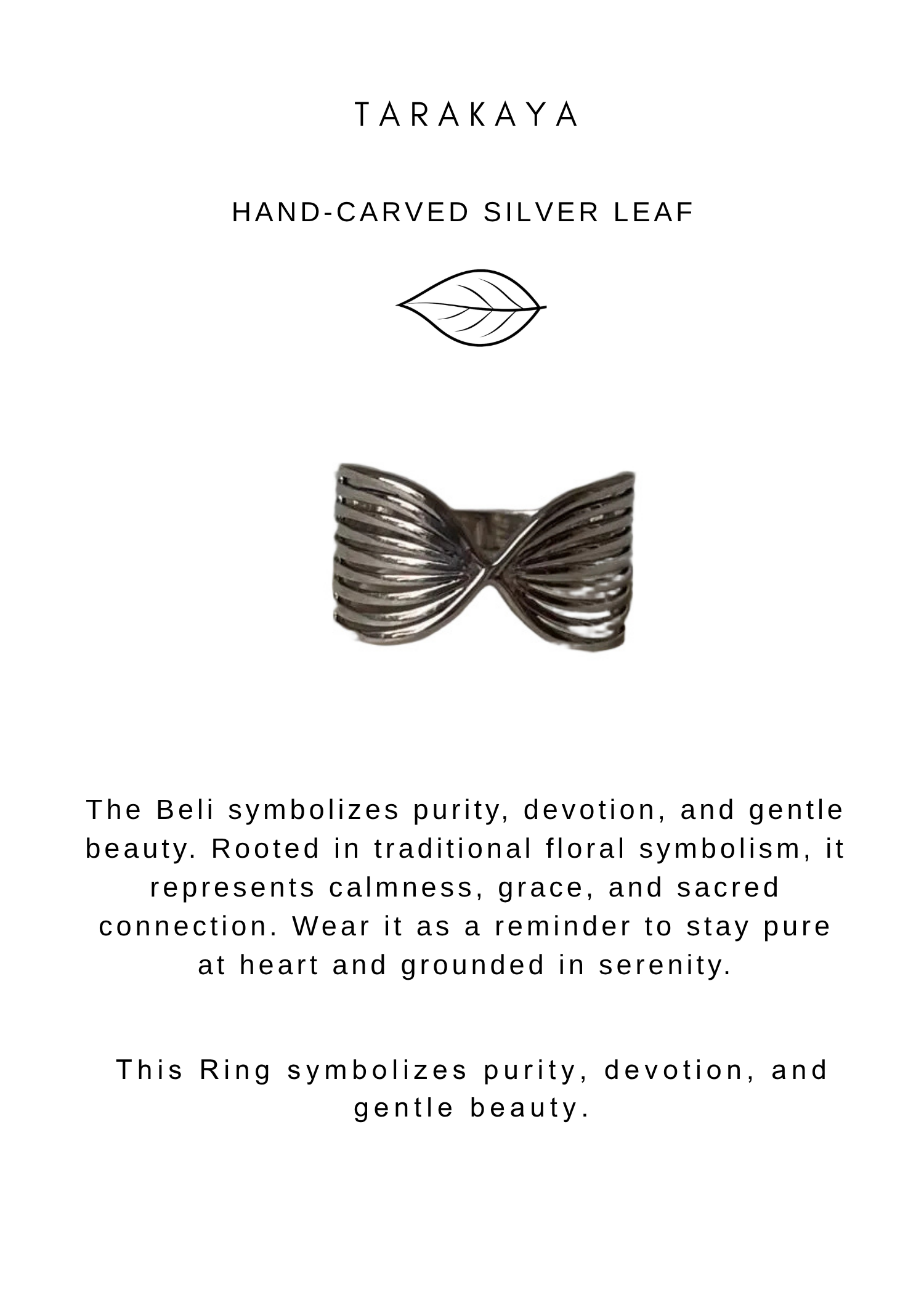 925 Sterling Silver Boho Beli Ring