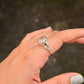 925 Sterling Silver Rose Quartz Round Faceted Forest Ring