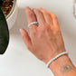 Natural Crystal Aquamarine 4mm Stretchy Rings & Bracelet