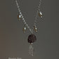 Elegant Luna Mist Necklace with Moonstone and Freshwater Pearls