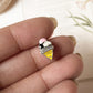 Whimsical ice cream charm made from 925 sterling silver  