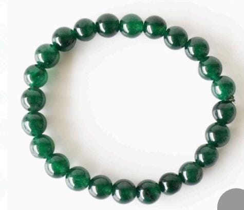 Green Jade Natural Crystal Bracelet 8MM