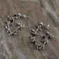 925 Sterling Silver Multi Tourmaline Dual Chain Connector Earrings