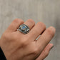925 Sterling Silver Labradorite 3 Stones Boho Statement Stackable Ring
