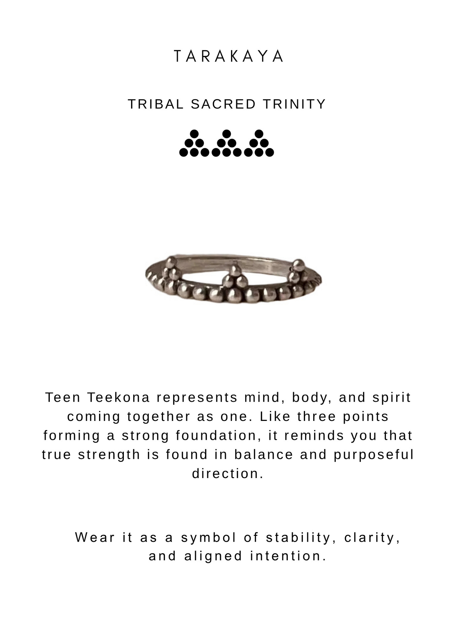 925 Sterling Silver Teen Teekona Boho Band Stackable Ring