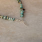 925 Sterling Silver Turquoise Crystal Necklace