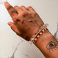 Transparent Clear Quartz Diamond Cut Beaded Bracelet 10MM