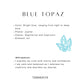 Blue Topaz Crystal for elegance look