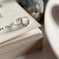 Elegant Boho Moon Design 925 Silver Ring