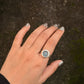 925 Sterling Silver Labradorite Round Boho Ring