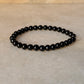 Natural Crystal Black Onyx 6mm Bracelet