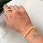Natural Crystal Yellow Calcite 4mm Stretchy Rings & Bracelet