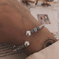 Handcrafted Antique Adjustable Silver Bangle