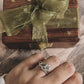 Nature-Inspired Flower Leaf Silver Ring