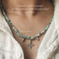 Natural Turquoise Tribal Kolam Boho 925 Sterling Silver Handmade Necklace  