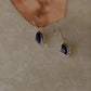 925 sterling silver Lapis Boho Silver Lock Earrings