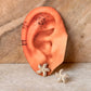 925 Sterling Silver Star Fish Statement Studs Earrings