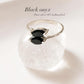 Silver Ring Featuring Marquise Black Onyx Double Stones