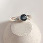 Elegant London Blue Topaz Silver Ring for Statement Style