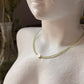 925 Sterling Silver Peridot 2mm Floral Charm Necklace