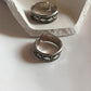 Antique silver toe ring featuring traditional tribal Rawa design.