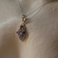 925 Sterling Silver Tanzanite leaf Flower Statement Pendant