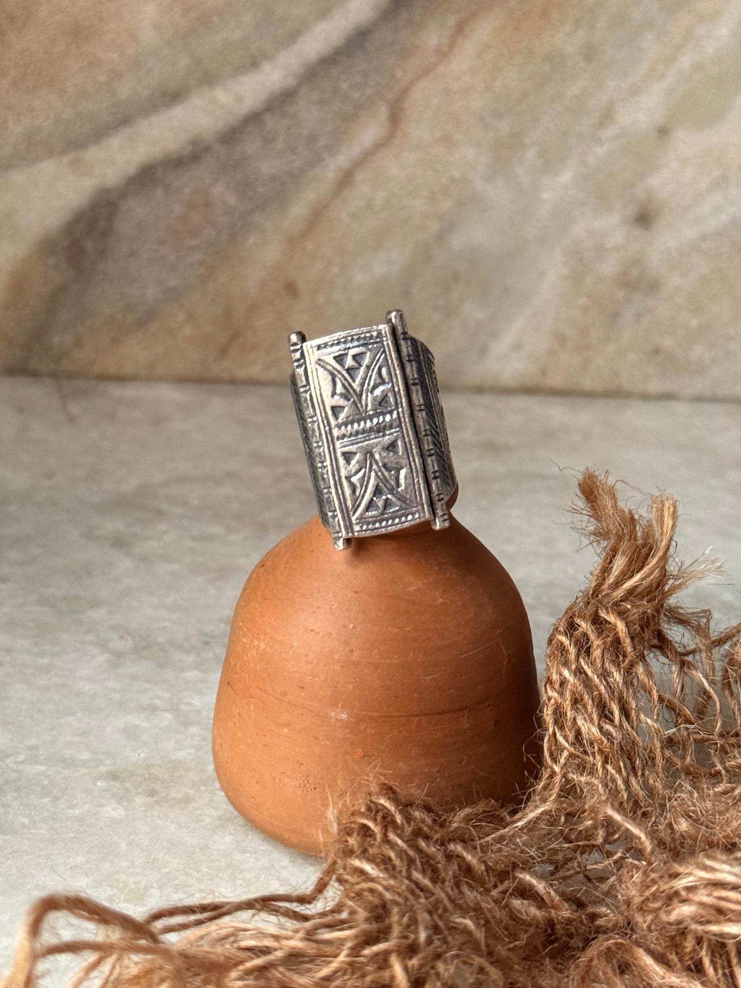 925 Sterling Silver Bohemian Imported Handcrafted Turkish Adjustable Ring