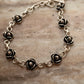 925 Sterling Silver Antique Rose Bracelet