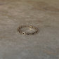 Lightweight silver link ring with modern design