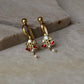925 Sterling Silver Gold Plated Pink White Stone Kundan Polki & Fresh Water Pearls Charm Bugadi Ear Cuff