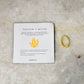 Natural Crystal Yellow Calcite 4mm Stretchy Rings
