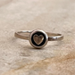 Pretty Round Heart 925 Sterling Silver Ring