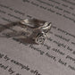 Antique-inspired rose design silver ring