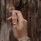 925 Sterling Silver Sculpture Stackable Band Ring