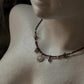 925 Sterling Silver Smokey Quartz 2mm & Hill Tribe Coin Charm & Silver Beads Handcrafted Necklace