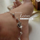 Elegant Divine Lotus pure silver anklet with intricate floral design