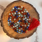 Handcrafted Seven Chakra Jaap Mala with 8mm crystal beads