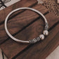 Antique Adjustable Silver Kada for Traditional Style