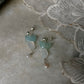 925 Sterling Silver Aquamarine Butterfly Moonstone Fresh Water Pearl Studs Earrings