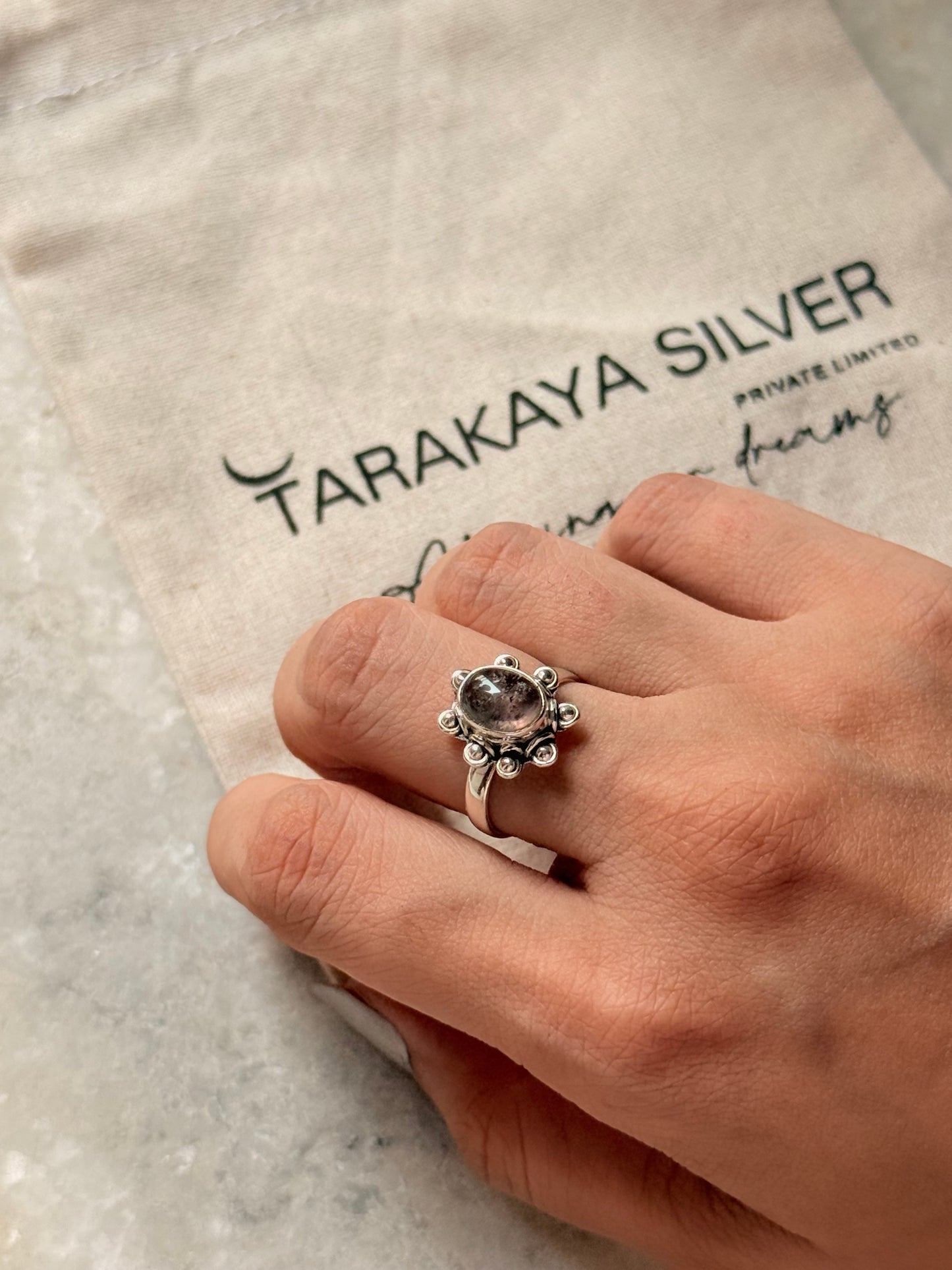 925 Sterling Silver Tourmaline Ring