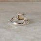 925 Sterling Silver Citrine Square Cut Ring