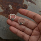 925 Sterling Silver Handcrafted Rawa Balls Hoops Mandali Earrings